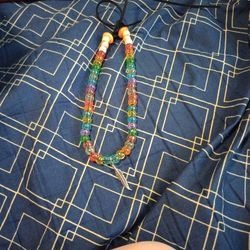 Rainbow Feather choker