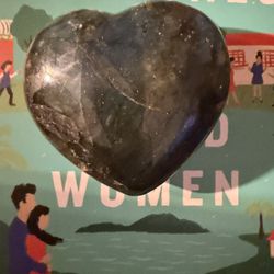 Labradorite Crystal Heart w/ Full Blue Sheen