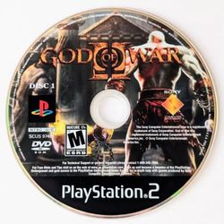DISC ONLY- GOD OF WAR II - DISC 1 BLACK LABEL PS2 SONY PLAYSTATION 2 GAME