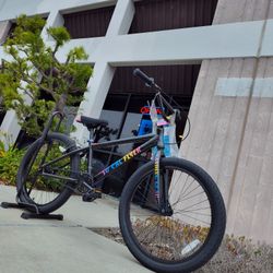 NEW 2024 SE SO CAL SOCAL FLYER 24 SLICK MODE BLACK SINGLE SPEED FREESTYLE BIG WHEELIE BMX BIKE