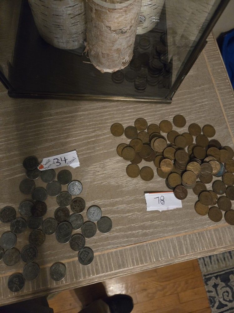 Wheat Pennies AND STEEL