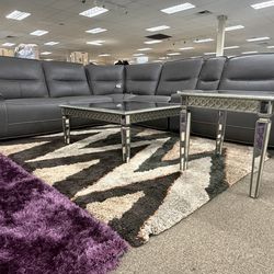 Leather recliner couch