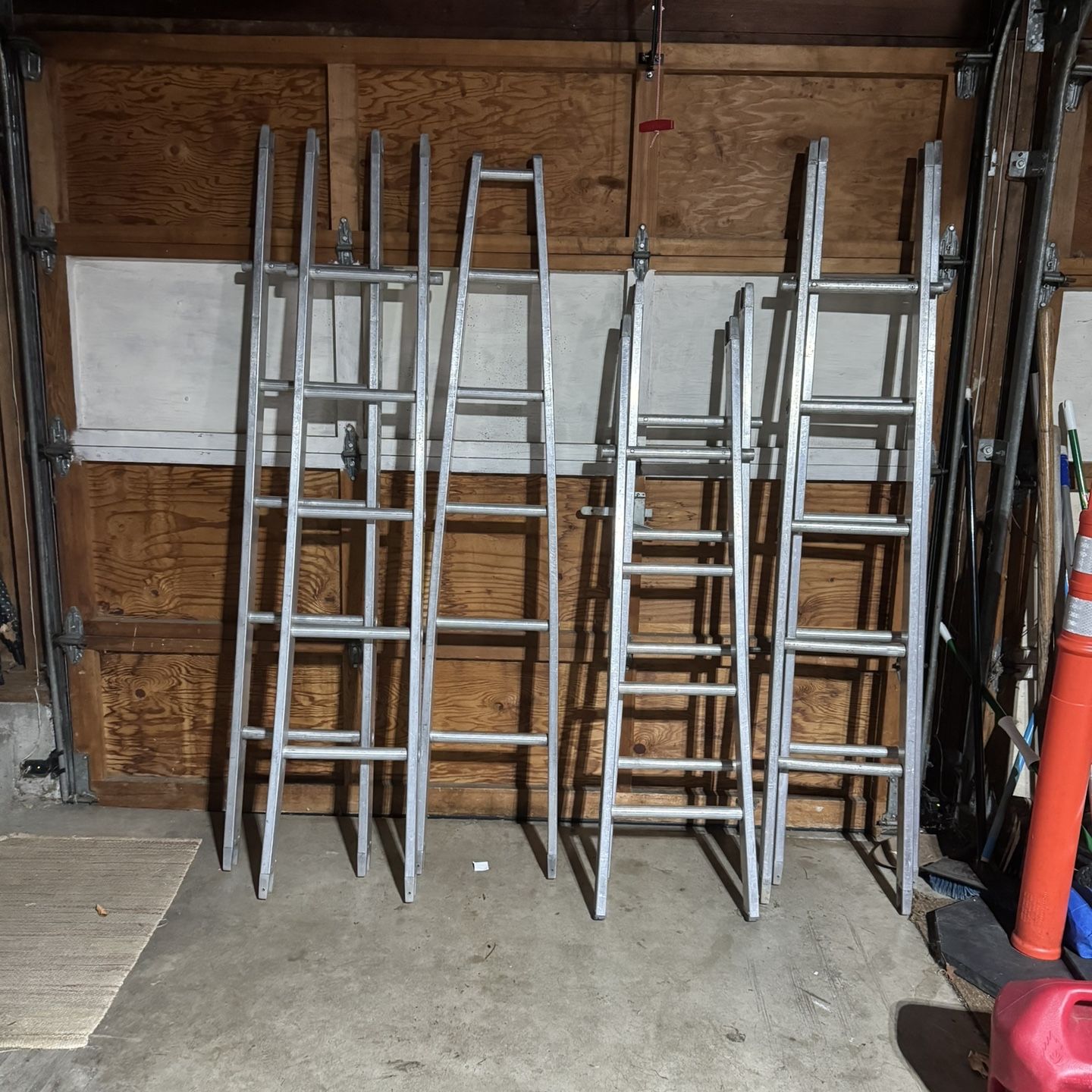 7 Piece  Heavy Duty  Stack Ladder Set Make An Offer