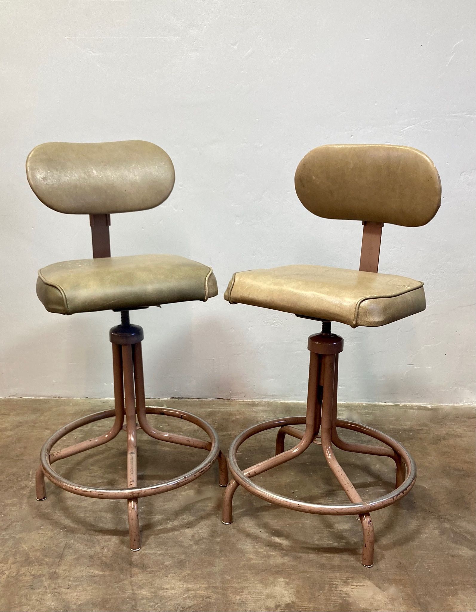 Pair of Mid-Century Welch Drafting Stools