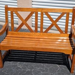Classic Outdoor Wood Bench