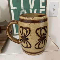 Large Studio Pottery Art Mug