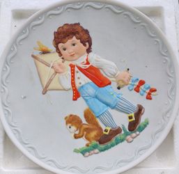 Vintage 1982 Testing The Wind Cobblestone Plate