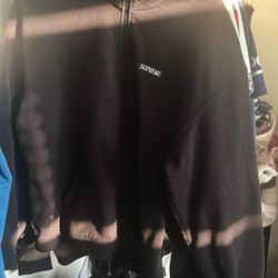 Supreme falf zip hoodie