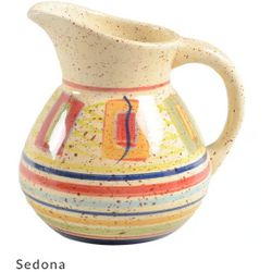 Pfaltzgraff Sedona Southwest Style Stoneware Creamer & Sugar Bowl 
