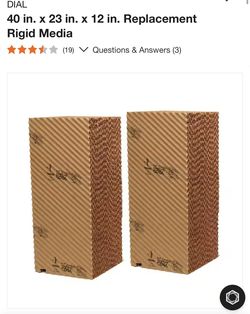 40 in. x 23 in. x 12 in. Replacement Rigid Media