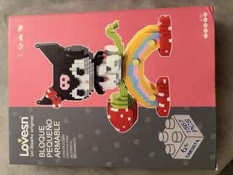 Kuromi Sanrio small block 3D puzzle
