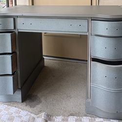Freshly Painted Desk  with hardware included