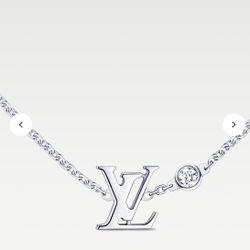 Idylle Blossom LV Pendant, White Gold and Diamond