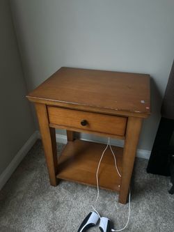 Wooden nightstand