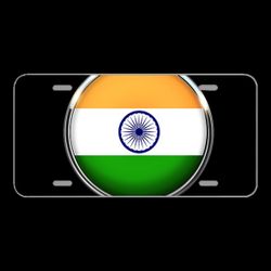 License Plate Novelty Car Front India Flag Asia Country Nation