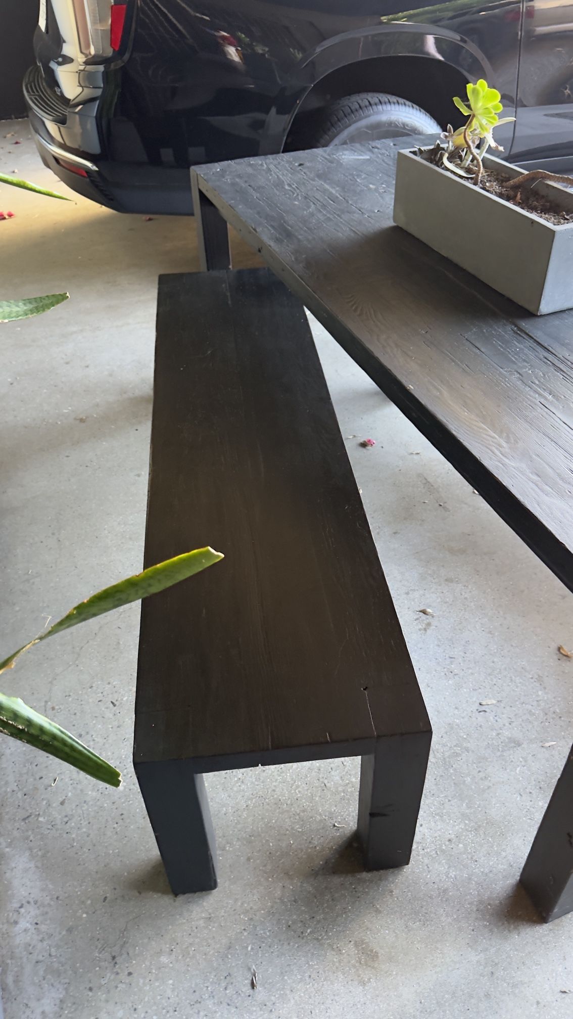 HD Buttercup Reclaimed Wood Table + Bench — Solid & Heavy