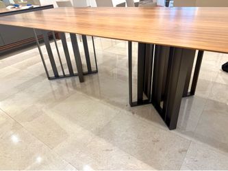 Modloft Modern Walnut Dining Table – Seats 10