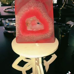 Natural Agate Slab Tower Pink 