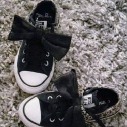 Converse, All Star Girls 12y, 12J, 12K Leopard Sneakers 