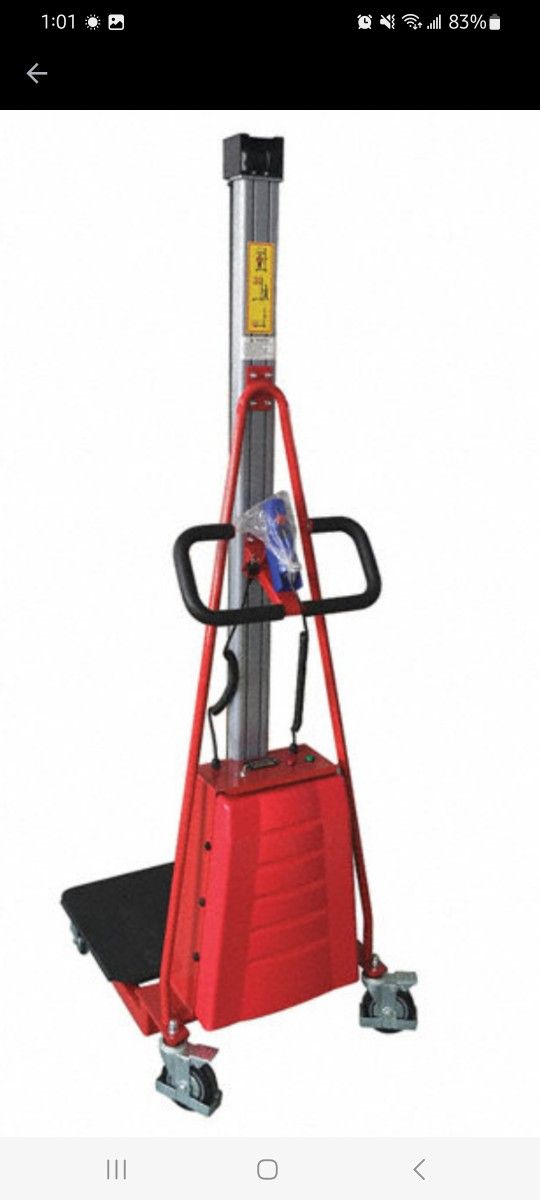 DAYTON Manual Platform Lift Trucks: 220 lb Load Capacity, 19 in x 23 3/4 in, 5 1/2 in to 67 in
Item 38ER33 Mfr. Model 38ER33
New never been used