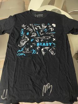 MrBeast Signed Graphic T-Shirt Size Small