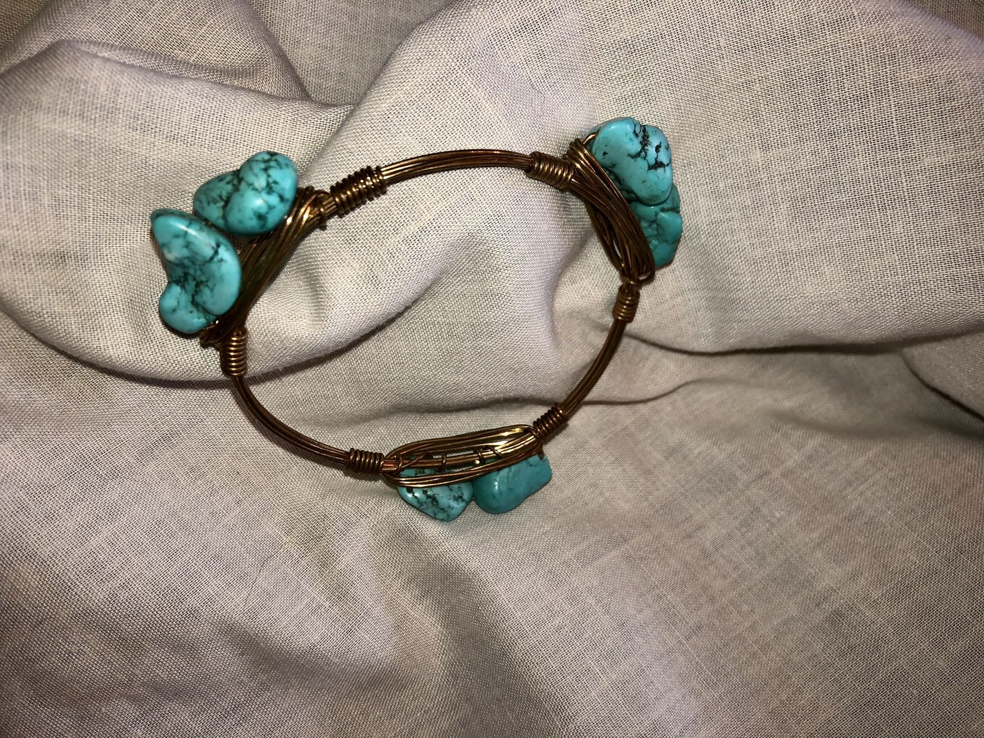 Chunky necklace or Turquoise bracelet