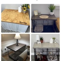 Beautiful Custom Dog Crate Table Tops Free Shipping Worldwide On Etsy
