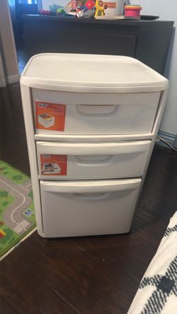 Hefty platic storage file cabinet