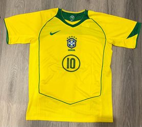 Retro Brazil 2004 Jersey Ronaldinho Edition
