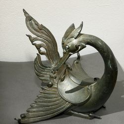 Ancient Antique Bird Sculpture