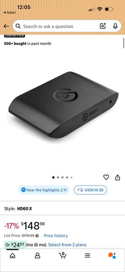 El Gato HD60X capture Card