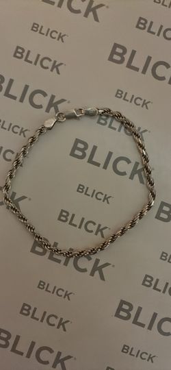 Sterling rope bracelet