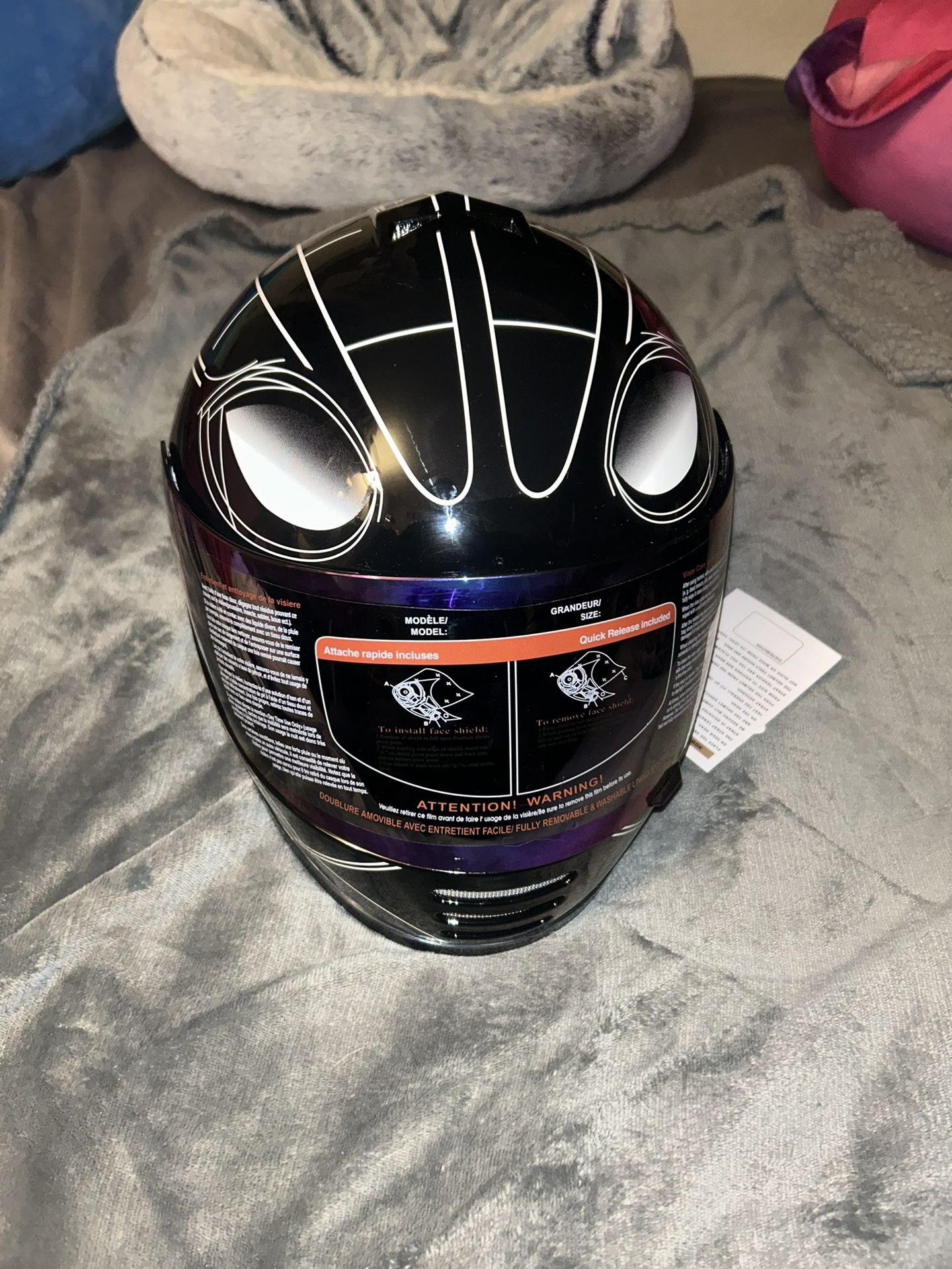 Brand New WOW Motorcycle Full Face Helmet Street Bike BMX MX Youth Kids: HKYB15