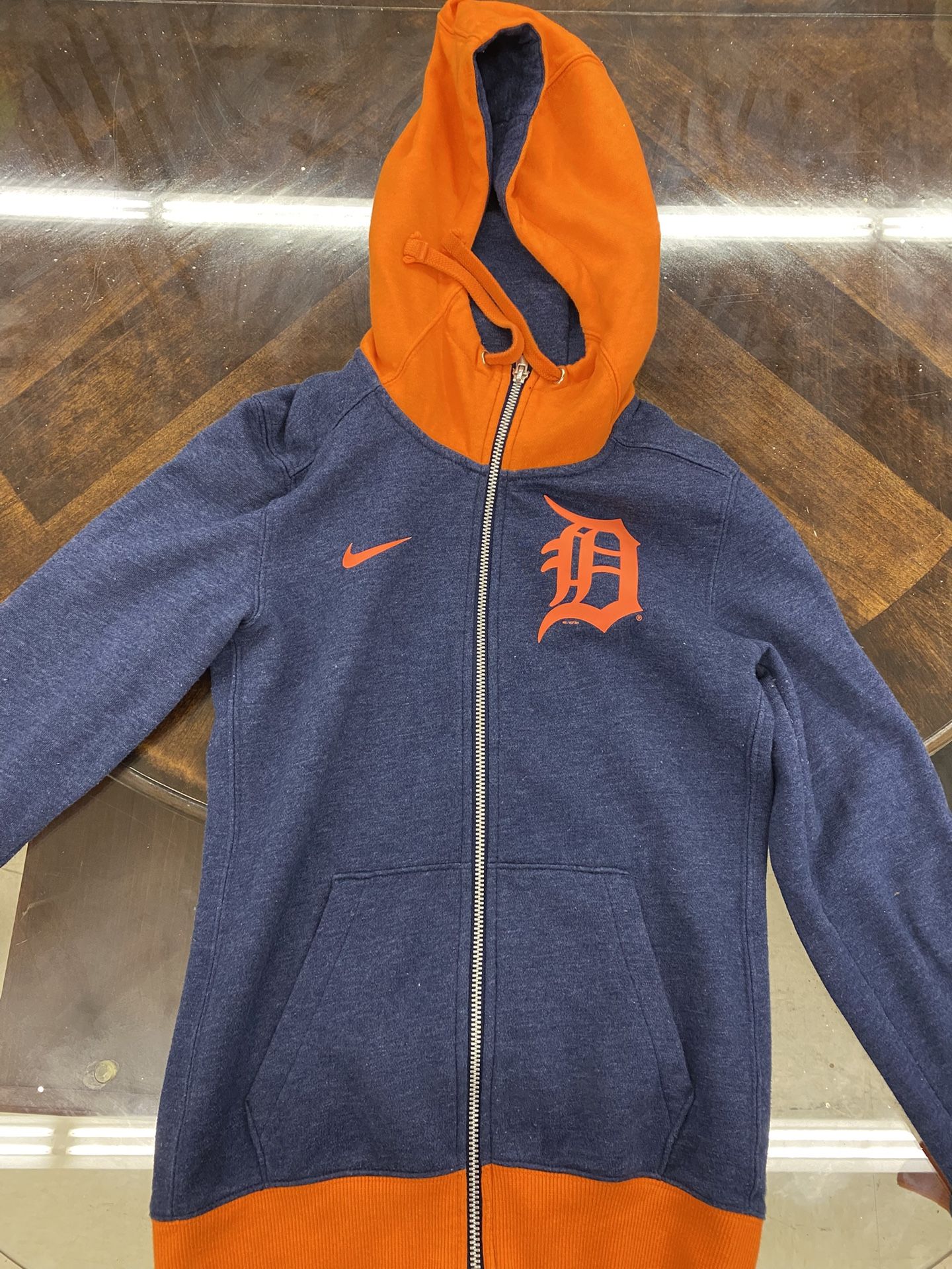 S Nike orange blue jacket 