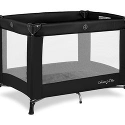 Packable-Light-Easy Setup Baby Playard-black