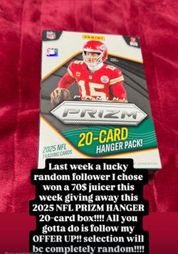2025 NFL PANINI PRIZM 20-CARD HANGER BOX!!!!!