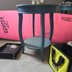 Teal end Table