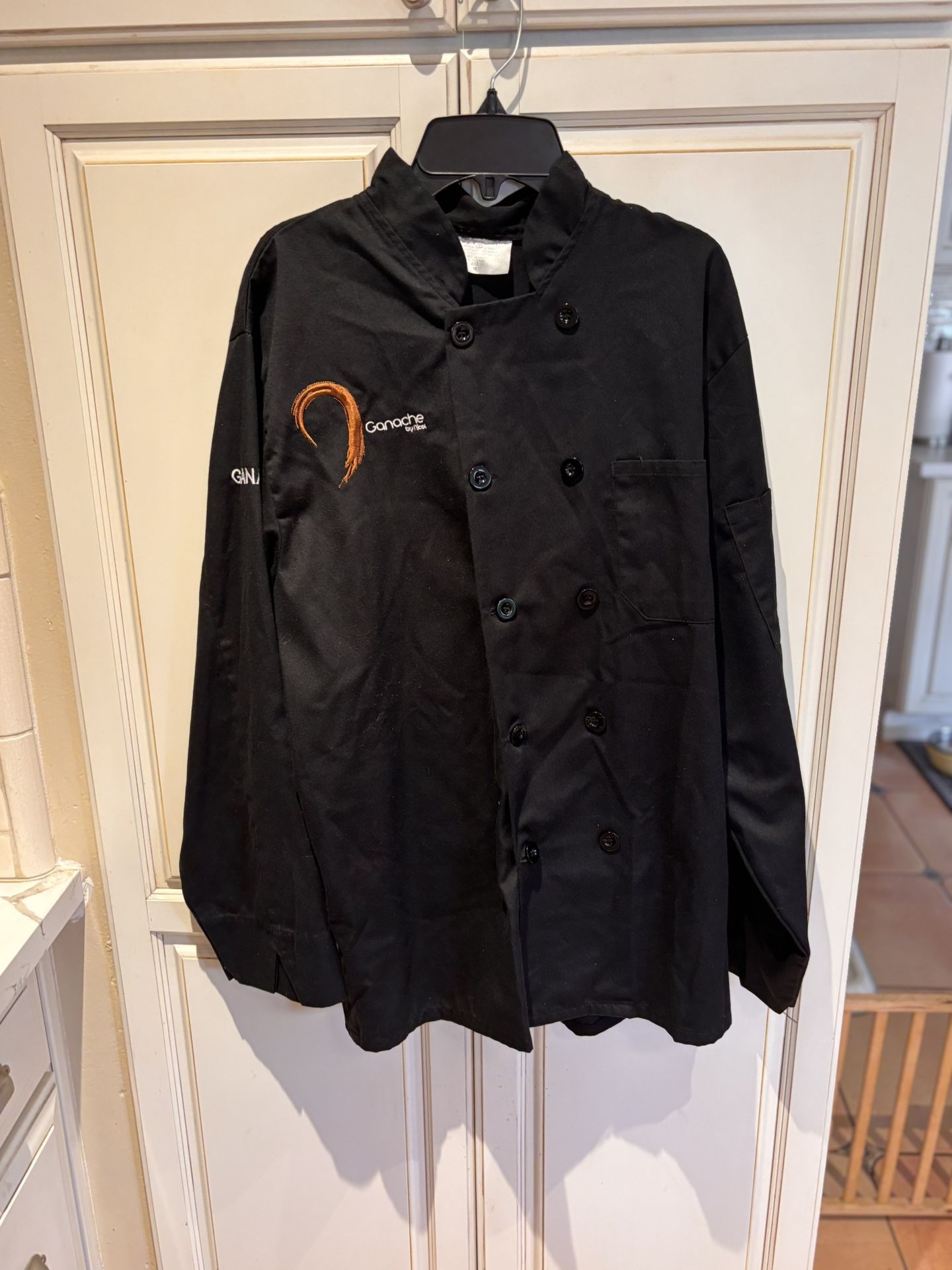 Ganache black pastry chef shirt size M halloween costume