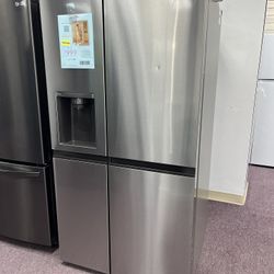 36” LG Side By Side Refrigerator Free Delivery With 1 Year Warranty 