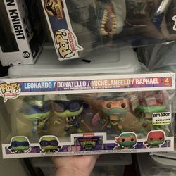 Funko Pop Teenage Mutant Ninja Turtles Mutant Mayhem 4Pack GITD Amazon Exclusive (read The Description)