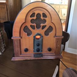 Antique Replica Radio And Cassette Player