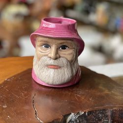 Vintage Fisherman Old Man Of The Sea Pink Mug 