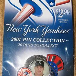 New York Yankee's Officially Licensed NBL 2007 Pin Collection