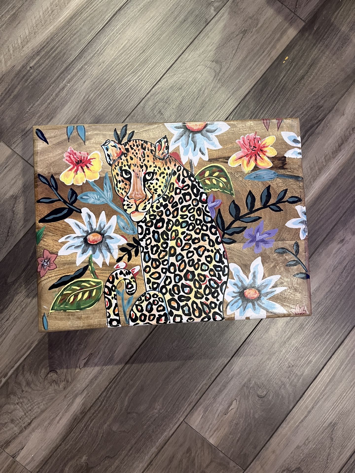 Hand Painted Small Table/Alter