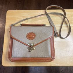 Dooney and Bourke Brown Crossbody Vintage Leather Bag
