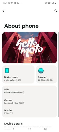 Moto g play 2026