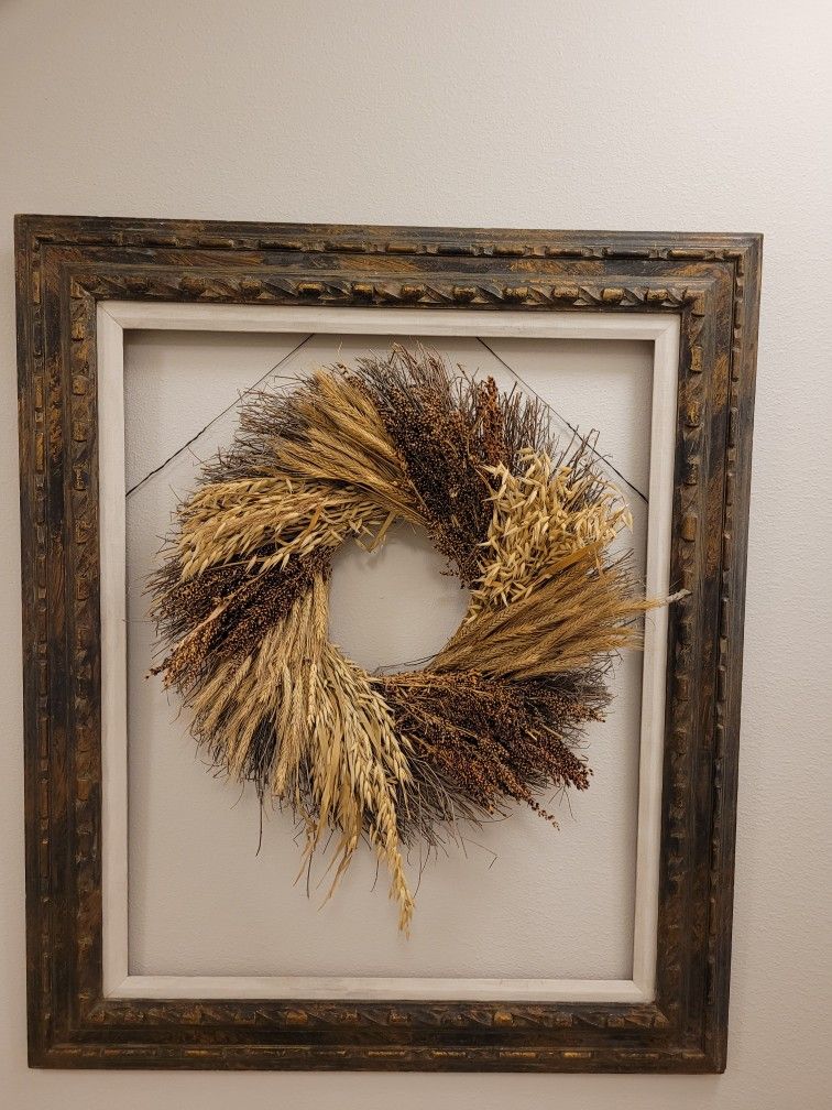 32 X 38 Vintage Carved Wood Frame