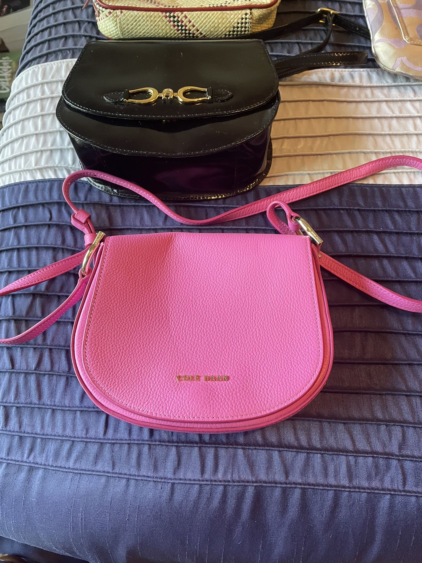New, never used Cole Haan Grand Series pink leather purse. Check my other listings for more great items!