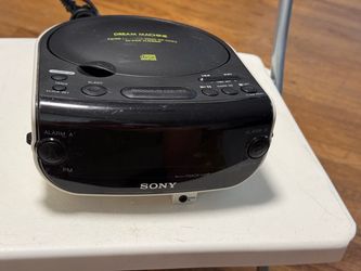 Sony Dream Machine Icf-cd815 Fm/am Cd Player Alarm Clock Radio Aux
