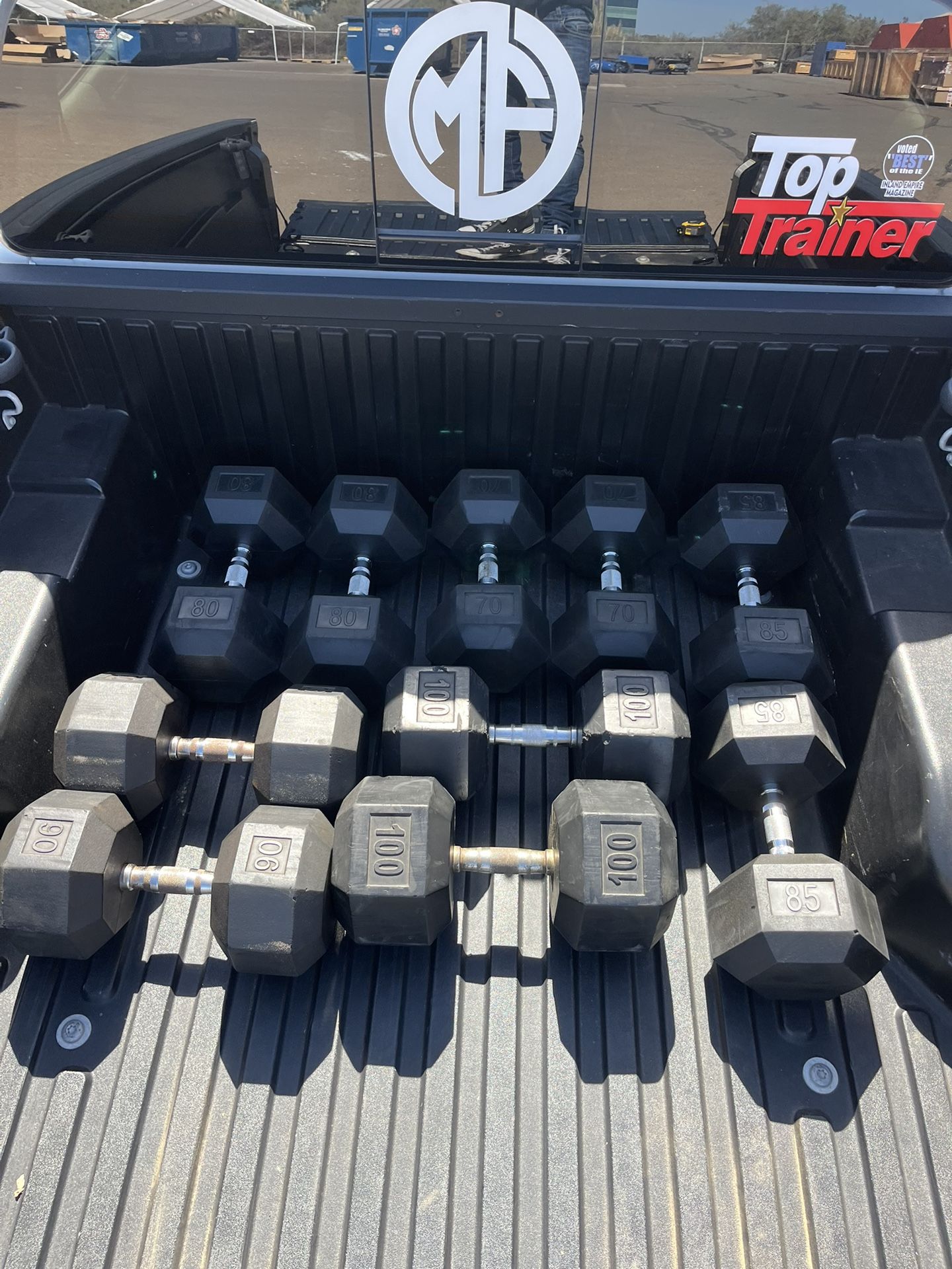 Rubber Dumbbells 80/85/90/100